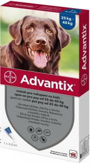 Advantix spot-on pro psy 25-40 kg 1 x 4 ml
