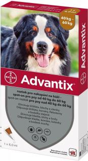 Advantix spot-on pro psy 40-60 kg 1 x 6 ml