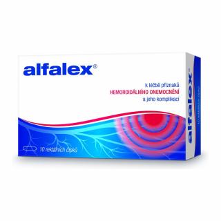 Alfalex rektální čípek 10x2.5g