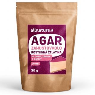 Allnature Agar rostlinná želatina 30g