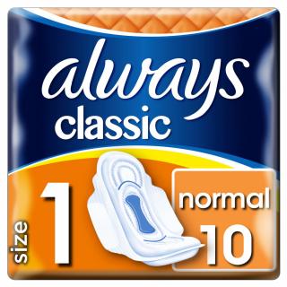 Always Classic Normal hygienické vložky s křidélky 10 ks