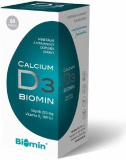 Biomin Calcium s Vitamínem D 60 kapslí
