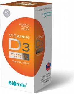 Biomin Vitamin D3 Forte 1000 I.U. 60 kapslí