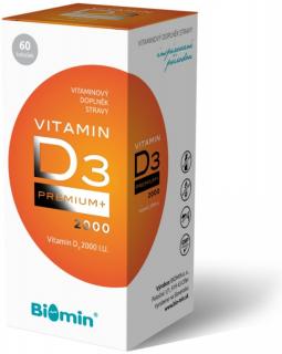 Biomin VITAMIN D3 PREMIUM+ 2000 I.U. 60 tobolek