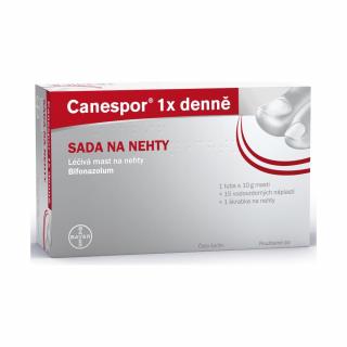 Canespor 1x Denně sada na nehty 10 mg/g + 400 mg/g ung. 10 g + sada