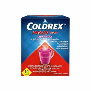 Coldrex Maxgrip lesní ovoce 1000 mg/10 mg/70 mg por.plv.sol.scc.14