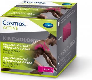 Cosmos Active kineziologická tejpovací páska růžová 5 cm x 5 m