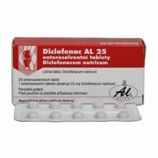 Diclofenac AL 25 por.tbl.flm. 20 x 25 mg