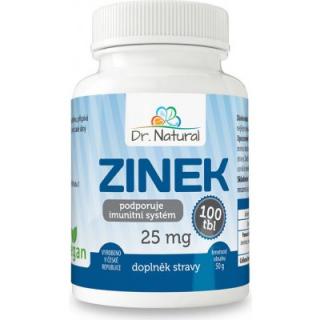 Dr.Natural Zinek 25 mg 100 tbl.