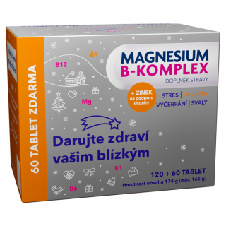 Glenmark Magnesium B-komplex VÁNOCE 180 tablet