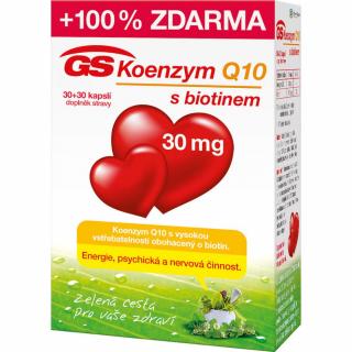 GS Koenzym Q10 30 mg 60 kapslí