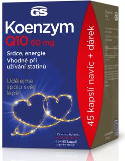 GS Koenzym Q10 60mg, 45+45 kapslí dárkové balení 2022