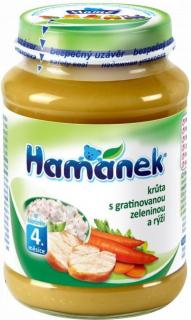 Hamé Hamánek krůta s g ratinovanou zeleninou a rýží 190 g