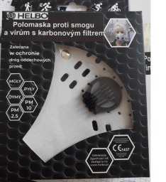 Helbo Neoprenová polomaska - respirátor proti smogu a virům