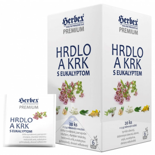Herbex Hrdlo a krk s eukalyptem 20 x 1,5 g
