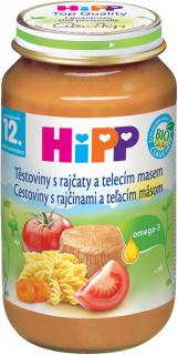 HiPP BIO rajčata s těstovinami a telecím masem 220 g