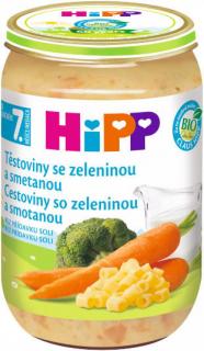 HiPP BIO Těstoviny se zeleninou a smetanou 220 g