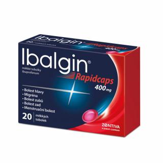 Ibalgin Rapidcaps 400 mg měkké tobolky por.cps.mol. 20 x 400 mg