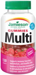 Jamieson Multi Gummies želat.past.pro ženy 130 ks