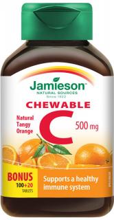 Jamieson Vitamín C 500 mg Pomeranč 120 tablet