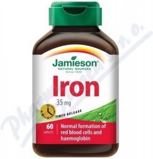 Jamieson Železo 35 mg s postupným uvolňováním 60 tablet