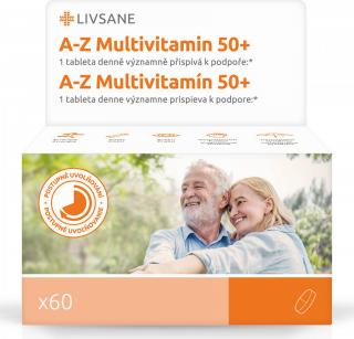 Livsane A-Z Multivitamin komplex 50+ 60 tablet