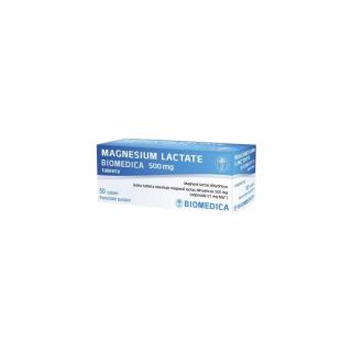 Magnesium lactate Biomedica 500 mg tablety 500 mg.tbl.nob.100