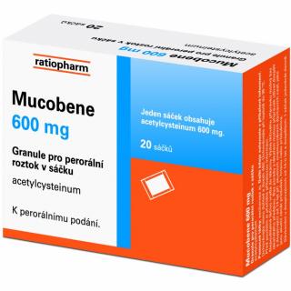 Mucobene 600 mg por.gra.sol.scc. 20 x 600 mg