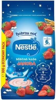 NESTLÉ Mléčná kaše Dobrou noc Jahoda 300g 6M