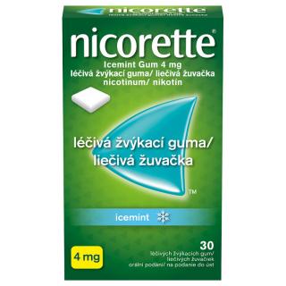 Nicorette Icemint Gum 4 mg orm.gum mnd. 30 x 4 mg