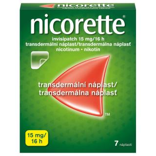 Nicorette Invisipatch 15mg-16h drm.emp.tdr. 7 x 15 mg