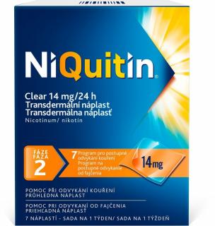 Niquitin Clear 14mg 14 mg/24h tdr.emp. 7