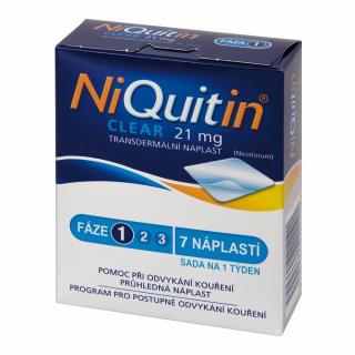 Niquitin Clear 21 mg drm.emp.tdr. 7 x 21 mg