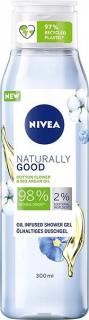 Nivea Naturally Good sprchový gel s vůní květů bavlníku 300 ml