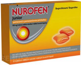 Nurofen Junior Pomeranč 100 mg.cps.mdm.12