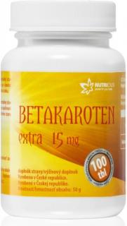 Nutricius Betakaroten Exra 15 mg 100 tablet