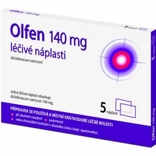 Olfen 140 mg léčivé náplasti drm.emp.med. 10 x 140 mg