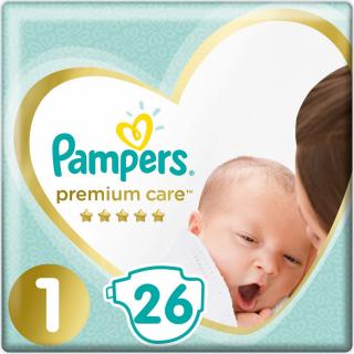 Pampers Premium Care 1 NEWBORN 2-5 kg 26 ks