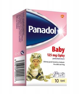 PANADOL Baby rektální čípky 125 mg 10 kusů