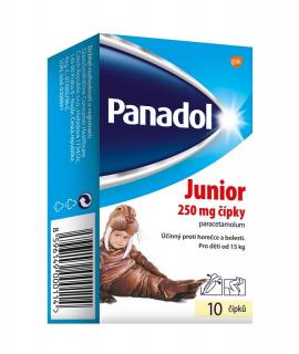 Panadol Junior čípky rct.sup. 10 x 250 mg