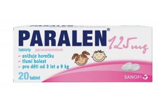 PARALEN 125MG neobalené tablety 20