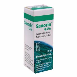 Sanorin 0,5PM 0,5 mg/ml nas.gtt.sol. 1 x 10 ml