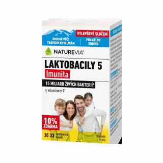 Swiss NatureVia Laktobacily 5 Imunita 33 kapslí