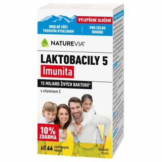 Swiss NatureVia Laktobacily 5 Imunita 66 kapslí