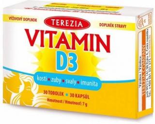 Terezia Vitamin D3 1000 IU 30 tobolek