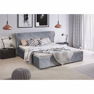 Čalouněná postel Orlando 160 x 200 cm Barva látky IDZ: Monolith 84