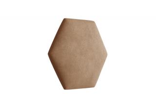 Čalouněný panel Hexagon Trinity 40,5 cm x 35,3 cm - Béžová 2304