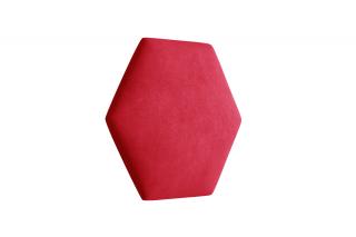Čalouněný panel Hexagon Trinity 40,5 cm x 35,3 cm - Červená 2309