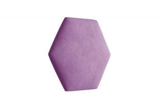 Čalouněný panel Hexagon Trinity 40,5 cm x 35,3 cm - Fialová 2311