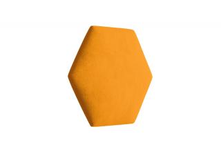 Čalouněný panel Hexagon Trinity 40,5 cm x 35,3 cm - Hořčicová 2326